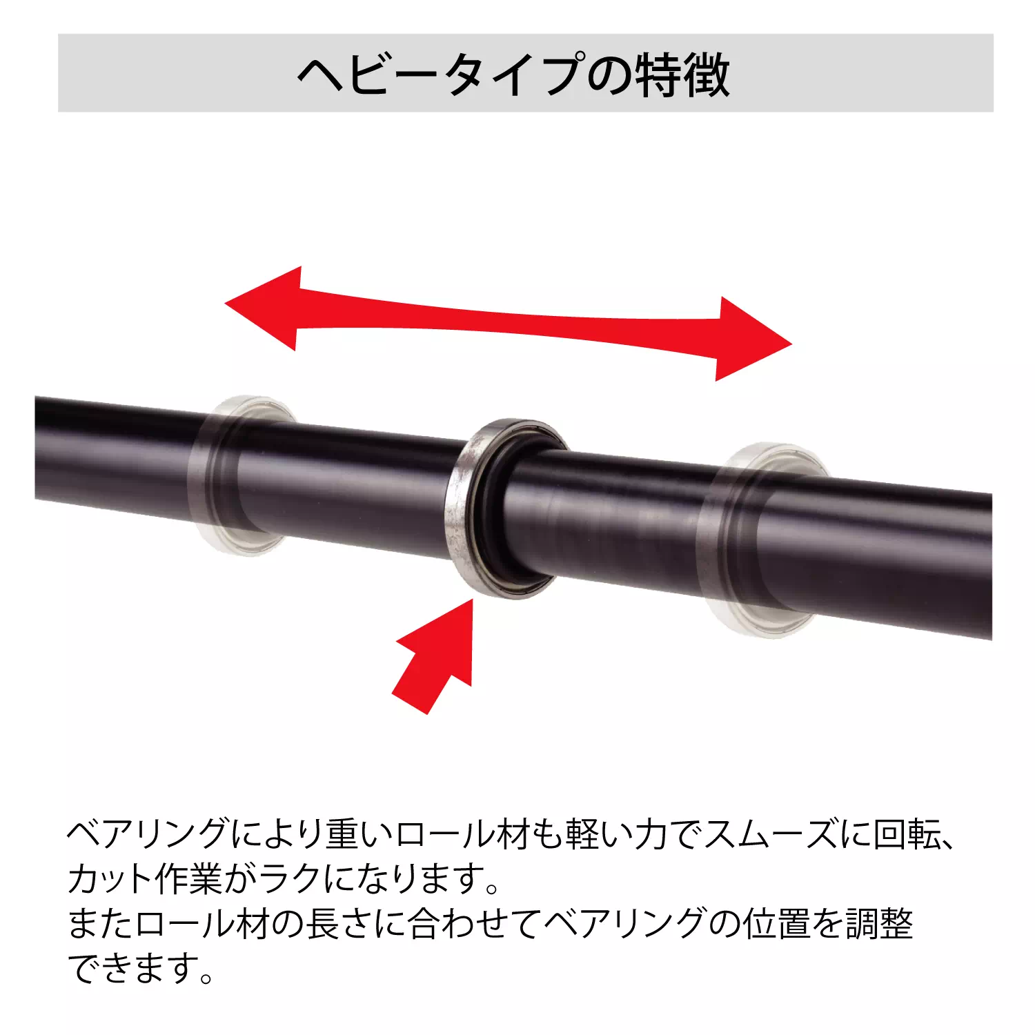 ロール材スタンド ヘビータイプ